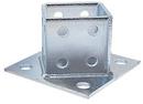 3-1/2 in. 4 Hole 304 Stainless Steel Square Four Channel Combination Post Base
