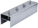 7-1/4 in. 4 Hole Electro-galvanized Steel Channel Splice Assembly with Stud Plate and Hardware