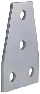 3-1/2 in. 4 Hole Electro-galvanized Steel Flat Fitting Tee Gusset Plate