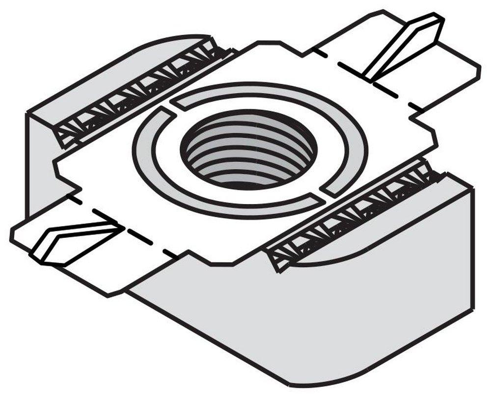FNW® 0.375 in. Electro-galvanized Steel Squeeze Channel Nut 