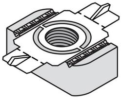 3/8 x 0.375 in. Electro-galvanized Steel Squeeze Channel Nut