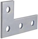 FNW&reg; 5-3/8 in. 4 Hole Electro-galvanized Swivel Corner Plate 