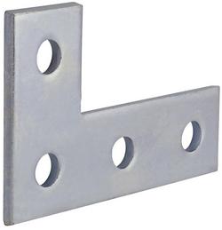 3-1/2 x 5-3/8 in. 4 Hole Electrogalvanized Swivel Corner Plate