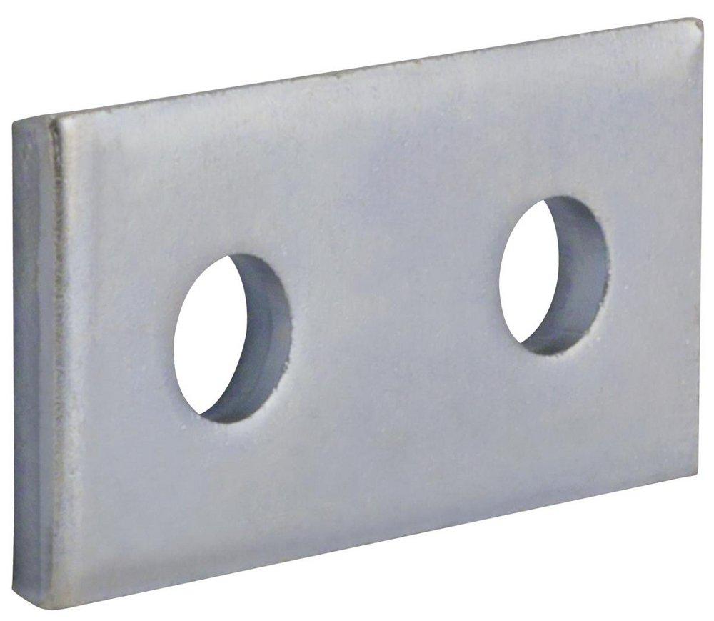 FNW&reg; 2 Hole Electro-galvanized Steel Flat Fitting Splice Plate 