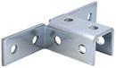 3-7/8 x 1-5/8 in. 10 Hole Electro-galvanized Swivel Corner Connector Opposed Wing Fitting