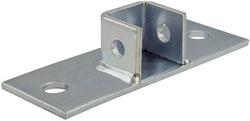 1-5/8 in. 2 Hole 304 Stainless Steel Standard Single Channel Post Base