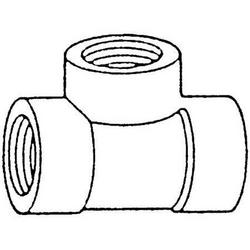 2 in. 150# SS 316 Threaded Tee Stainless Steel