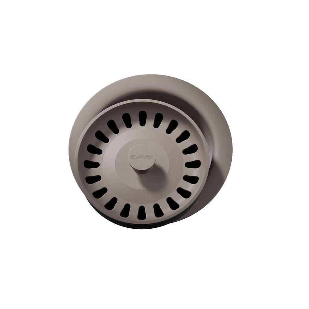 Elkay Silvermist Plastic Disposer Flange with Basket Strainer and Stopper 