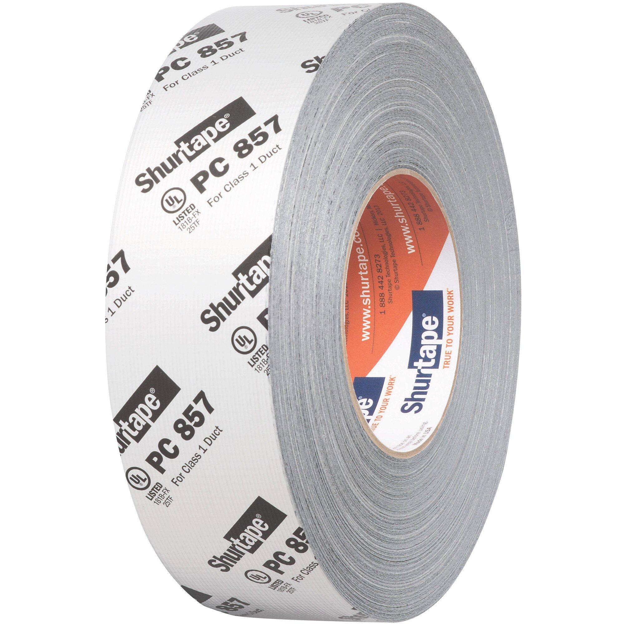 Shurtape Silver 60 yd. Silver UL 181B-FX Printed Cloth Duct Tape 