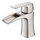 FORTORE SINGLE HOLE MOUNT BATHROOM VANITY FAUCET - BRUSHED NICKEL 