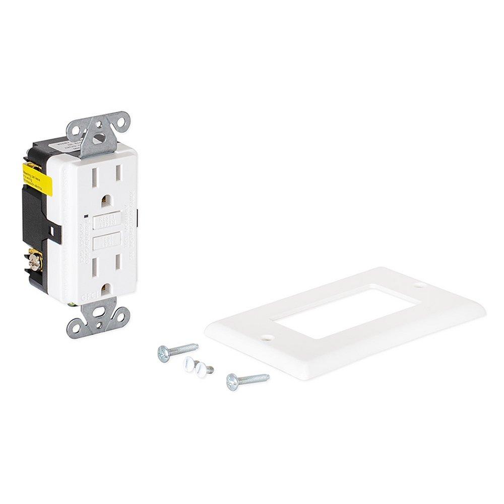 EZ-FLO White 125V Receptacle (Pack of 10) 