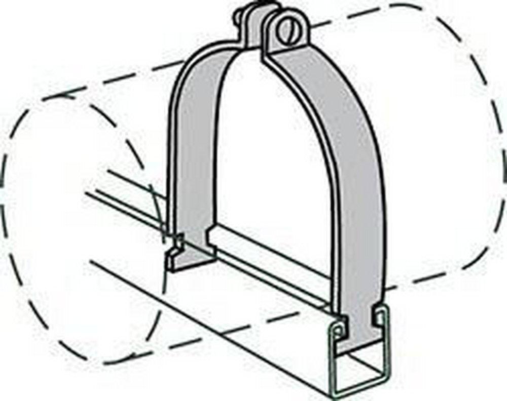 AnvilStrut Electrogalvanized Steel Strut Pipe Clamp 