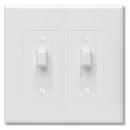 TayMac White 2-gang Decorator Cover 