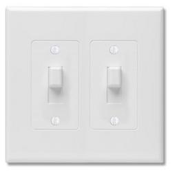 2-gang Decorator Cover in White