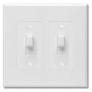 TayMac&reg; White 2-gang Decorator Cover 