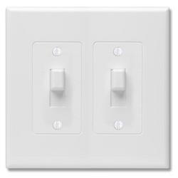 2-gang Decorator Cover in White