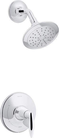 One Handle Single Function Shower Faucet in Polished Chrome (Trim Only)