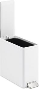 KOHLER Stainless Steel 12-3/4 x 6-1/2 in. Stainless Steel Slim Step Trash Can 