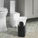 KOHLER Stainless Steel 12-3/4 x 6-1/2 in. Stainless Steel Slim Step Trash Can 