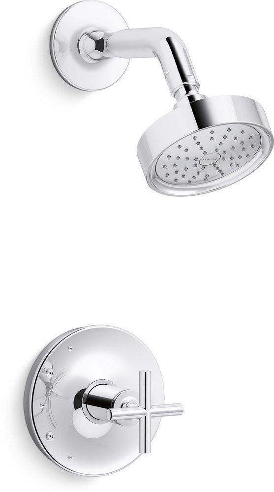 One Handle Single Function Shower Faucet in Polished Chrome (Trim Only) 