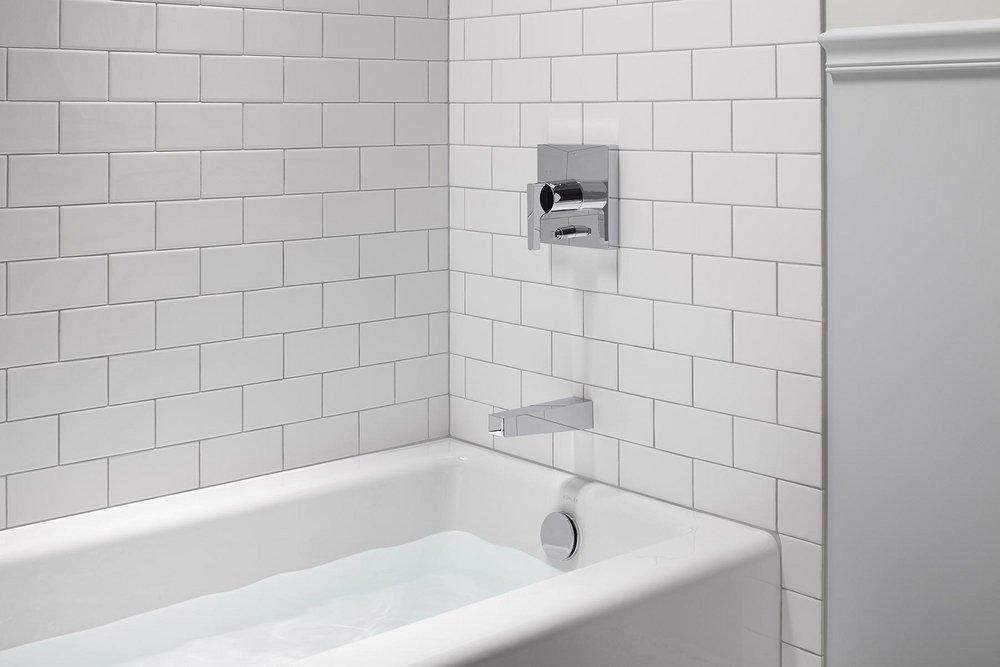KOHLER Polished Chrome One Handle Single Function Bathtub & Shower Faucet (Trim Only) 