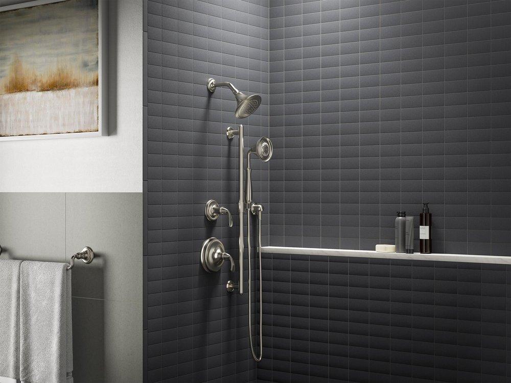 KOHLER Vibrant Brushed Nickel One Handle Single Function Shower Faucet (Trim Only) 