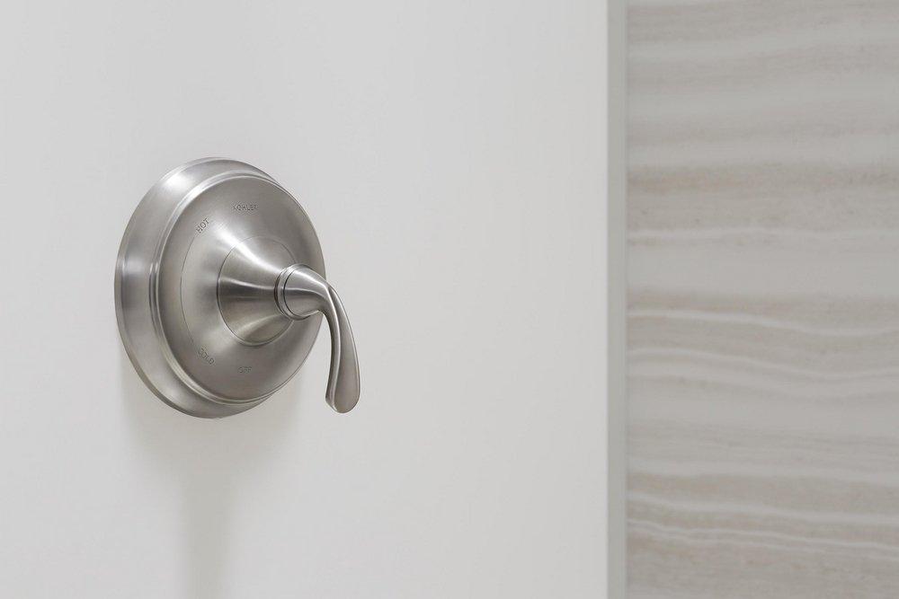 KOHLER Vibrant Brushed Nickel One Handle Single Function Shower Faucet (Trim Only) 