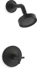 KOHLER Matte Black Single Handle Single Function Shower Faucet Trim 