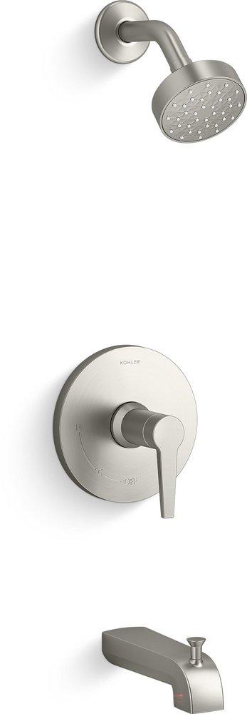 KOHLER Brushed Nickel Single Handle Bathtub & Shower Faucet (Trim Only) 