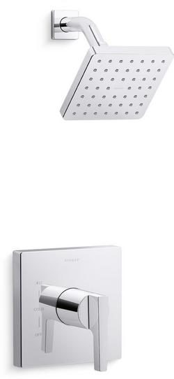 One Handle Single Function Shower Faucet in Polished Chrome (Trim Only)