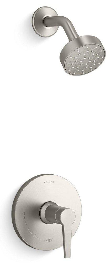 KOHLER Brushed Nickel One Handle Single Function Shower Faucet (Trim Only) 