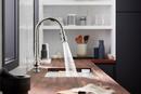 KOHLER Polished Chrome Single Handle Pull Down Kitchen Faucet 