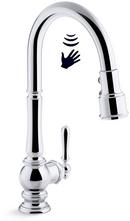 KOHLER Polished Chrome Single Handle Pull Down Kitchen Faucet 