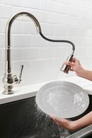 KOHLER Polished Chrome Single Handle Pull Down Kitchen Faucet 