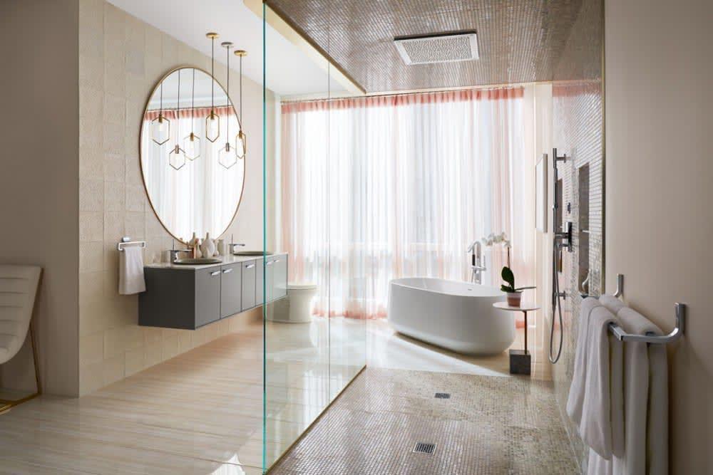 KOHLER Thunder Grey Multi Rain and Full Coverage Showerhead 