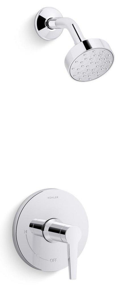 KOHLER Polished Chrome Single Handle Single Function Shower Faucet (Trim Only) 