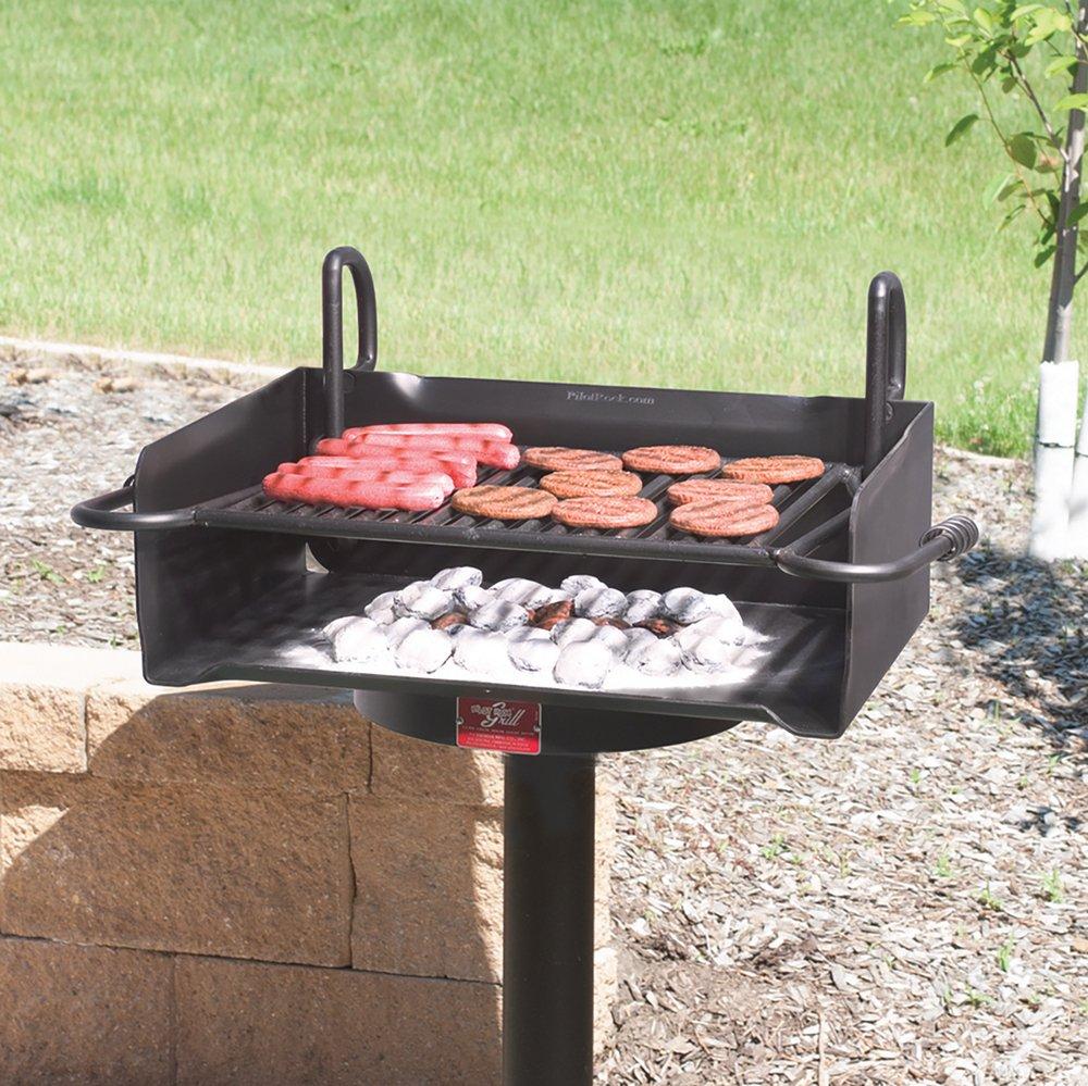 Pilot Rock Short Post Grill with Welded Base Plate 