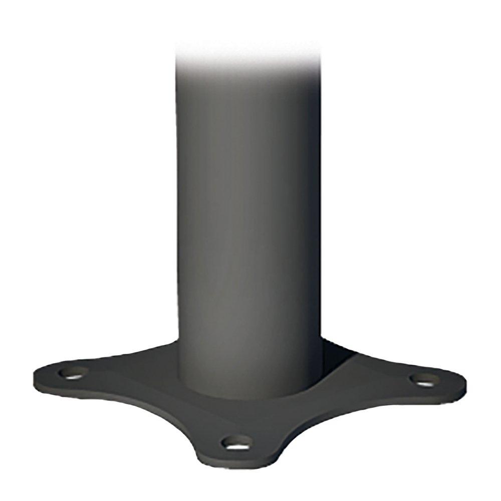 Pilot Rock Black Enamel Steel Surface Mount Base Post with Welded Grate 