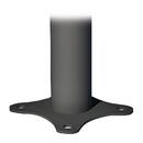 Pilot Rock Black Enamel Steel Surface Mount Base Post with Welded Grate 