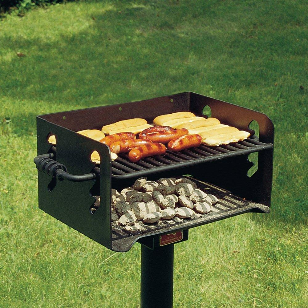 Pilot Rock Embedded Post Grill with Grate 
