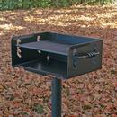 Pilot Rock Embedded Post Grill with Grate 