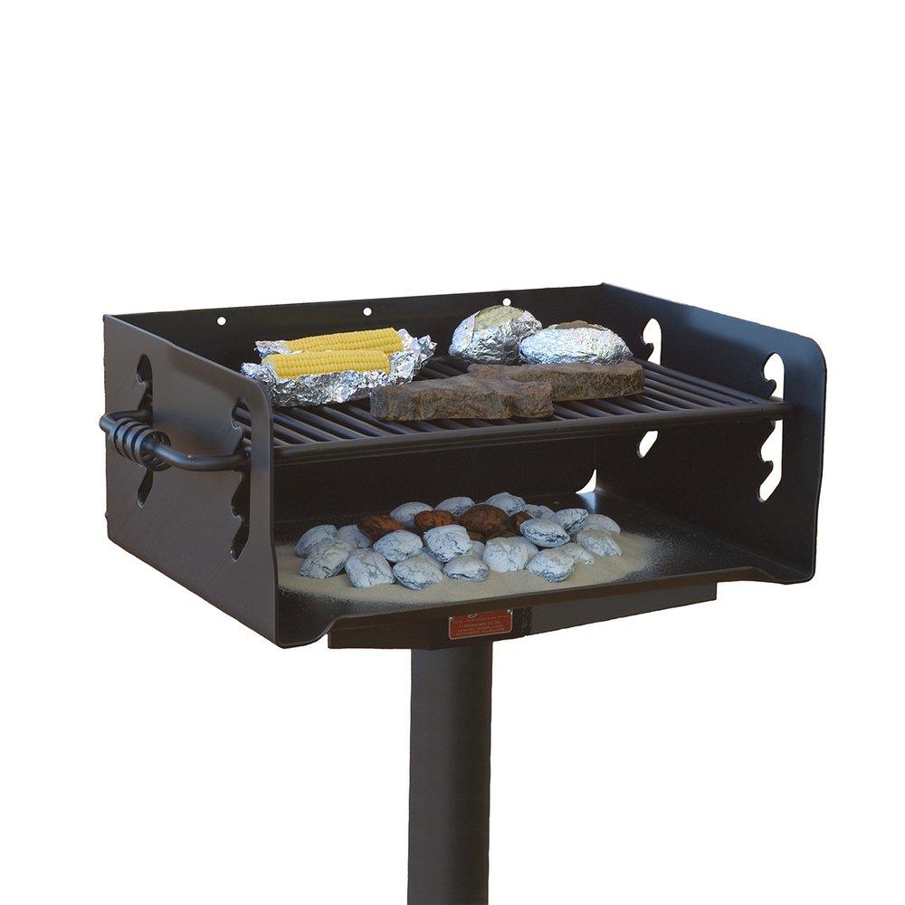 Pilot Rock Embedded Post Grill with Grate 