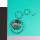 Lucky Line Products Nickel Plated 1 in. Tempered Steel Split Key Ring (Pack of 10) 