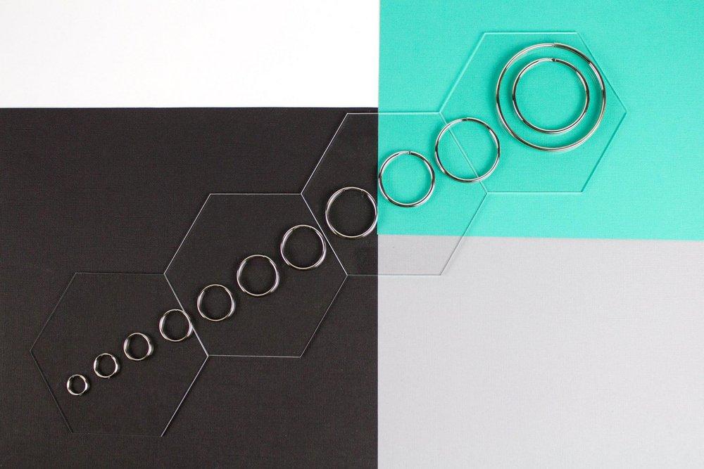 Lucky Line Products Nickel Plated 1 in. Tempered Steel Split Key Ring (Pack of 10) 