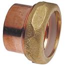 Copper DWV Street Trap Adapter w/ Brass Nut 