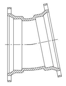Tyler Union Mechanical Joint Global Ductile Iron 11-1/4 Degree Bend with Cement-lined 