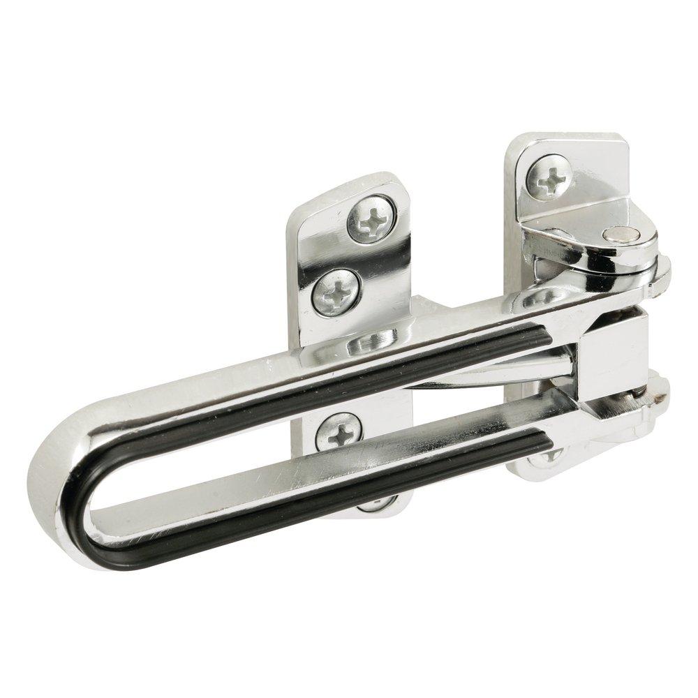 Polished Chrome Swing Bar Lock with Rubber Bumper in Polished Chrome 