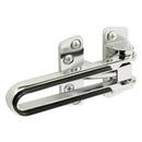 Swing Bar Lock with Rubber Bumper in Polished Chrome