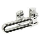 Polished Chrome Swing Bar Lock with Rubber Bumper in Polished Chrome 