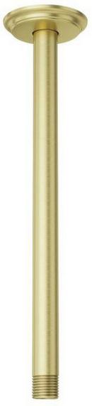 12 in. Ceiling Mount Shower Arm in Brushed Gold